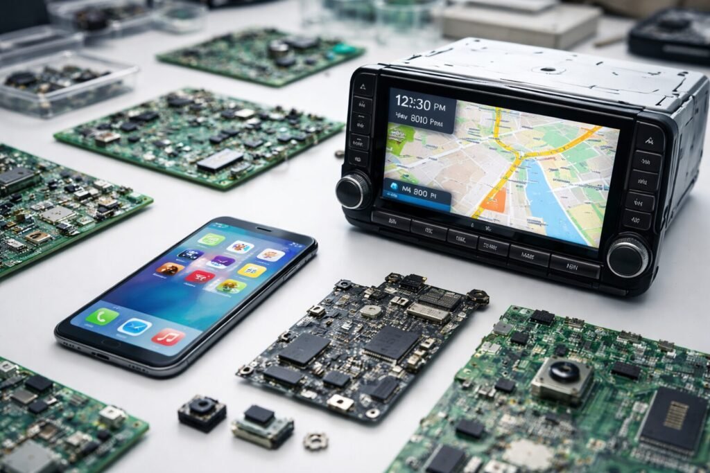 スマートフォン・カーナビ等電子部品の検査