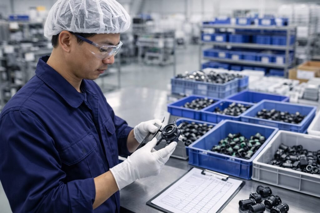 車用小物部品の検査業務