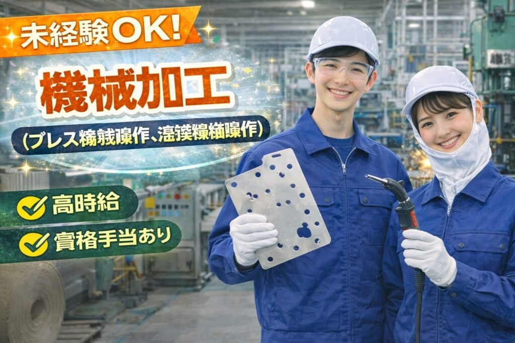 機械加工（プレス機械操作、溶接機械操作）