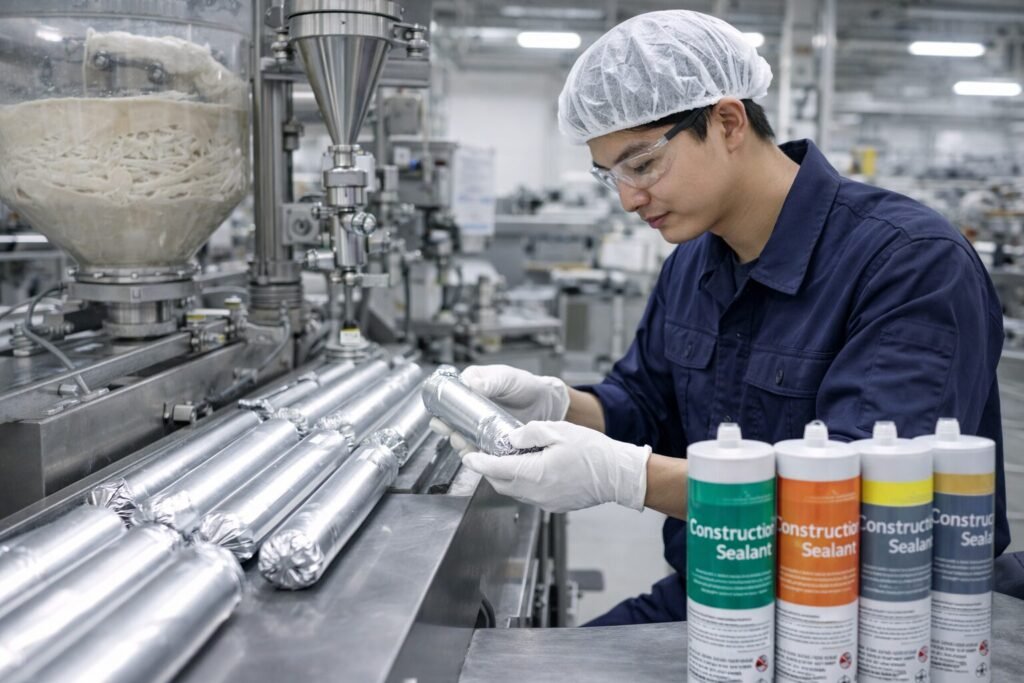建築用シーリング材の製造