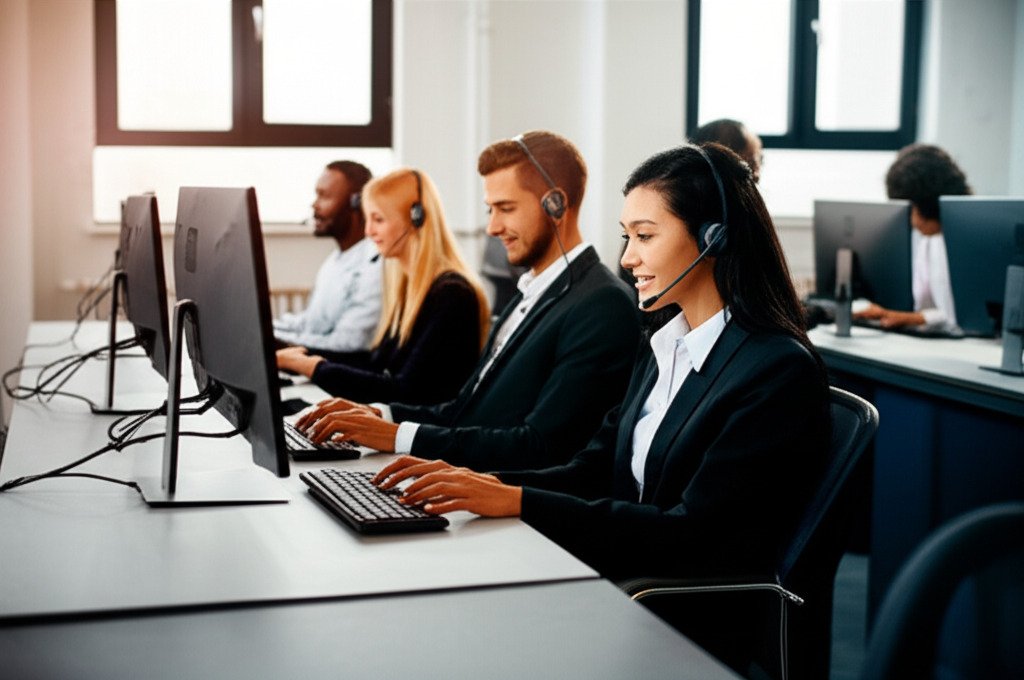 コールセンター内でのテレフォンアポインター業務