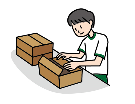 医療品機器の運搬・梱包作業