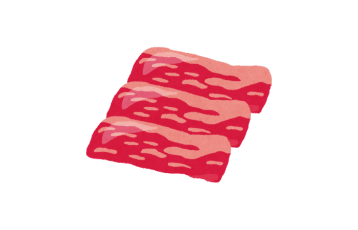 豚肉の食品加工処理作業員